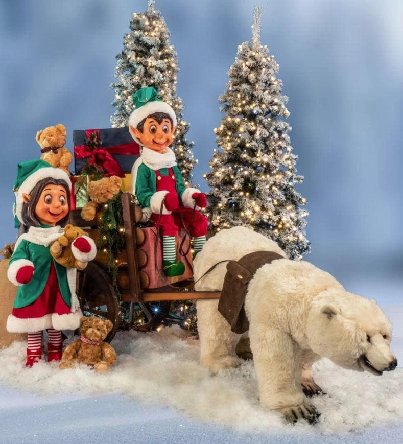 The Christmas Palace 4 FT BUDDY ELF BOY ANIMATED INDOOR 2 The Christmas Palace 4 FT BUDDY ELF BOY ANIMATED INDOOR