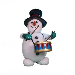 The Christmas Palace 5 FT SNOWMAN PLAYING DRUM