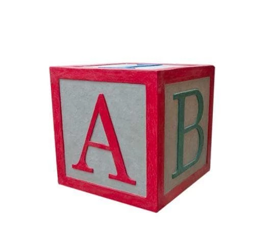 The Christmas Palace Razzle Dazzle 20" X 20" BLUE LETTER BLOCKS 1 The Christmas Palace Razzle Dazzle 20" X 20" BLUE LETTER BLOCKS