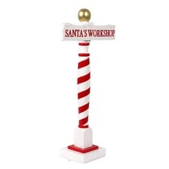 The Christmas Palace OVERSIZED DECOR 3 FT SANTAS WORKSHOP SIGN