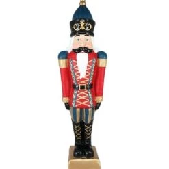The Christmas Palace 3 FT RED & BLUE NUTCRACKER