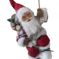 The Christmas Palace Santas 12" CLIMBING SANTA WITH ROPE