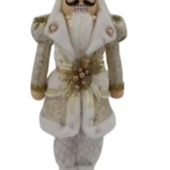 The Christmas Palace 2 FT IVORY ELEGANT NUTCRACKER