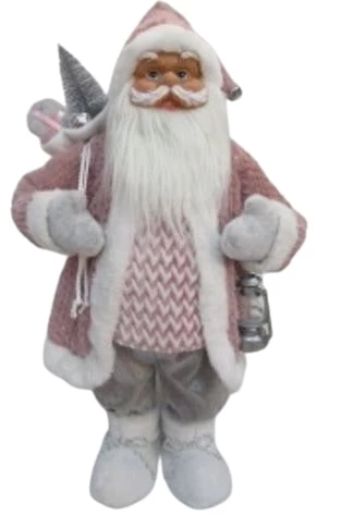 The Christmas Palace 2 FT PINK & GREY SANTA WITH A LANTERN & GIFTS Santas 1 The Christmas Palace 2 FT PINK & GREY SANTA WITH A LANTERN & GIFTS Santas