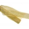 The Christmas Palace Ribbon & Bows 20" X 10 YD IVORY & GOLD METALLIC MESH