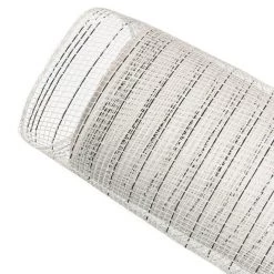 The Christmas Palace Sugar & Spice 20" X 10YD WHITE & SILVER METALLIC MESH