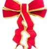 The Christmas Palace 3 FT X 2 FT RED & GOLD BOW Ribbon & Bows