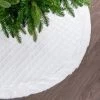 The Christmas Palace 48" WHITE FUZZY TREE SKIRT