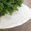 The Christmas Palace 48" WHITE GLITTER TREE SKIRT Skirts & Stockings
