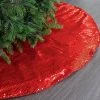 The Christmas Palace 48" RED SEQUIN TREE SKIRT