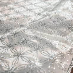 The Christmas Palace Skirts & Stockings 48" WHITE & SILVER GLITTER TREE SKIRT