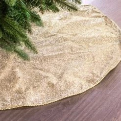 The Christmas Palace 30" LIGHT GOLD TREE SKIRT