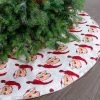 The Christmas Palace Skirts & Stockings 48" WHITE & RED SANTA TREE SKIRT