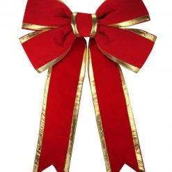 The Christmas Palace 4 FT X 5 FT RED & GOLD BOW