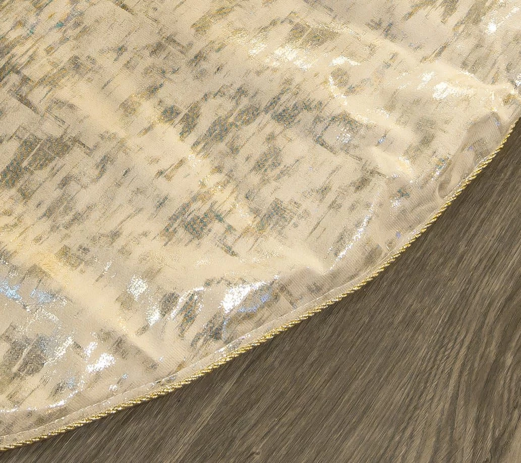 The Christmas Palace 60" CELIINE METALLIC TREE SKIRT 2 The Christmas Palace 60" CELIINE METALLIC TREE SKIRT