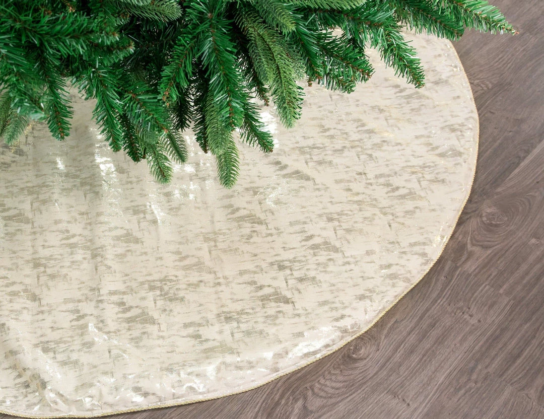 The Christmas Palace 60" CELIINE METALLIC TREE SKIRT 1 The Christmas Palace 60" CELIINE METALLIC TREE SKIRT
