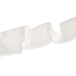 The Christmas Palace 4" X 10YD WHITE PLUSH RIBBON Ribbon & Bows 7 The Christmas Palace 4