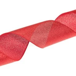 The Christmas Palace 4" X 10YD RED METALLIC RIBBON SET OF 3 6 The Christmas Palace 4