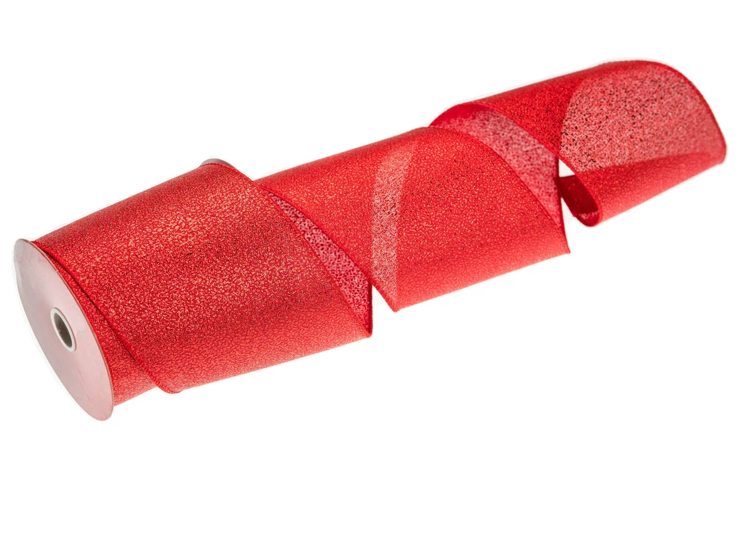 The Christmas Palace 4" X 10YD RED METALLIC RIBBON SET OF 3 1 The Christmas Palace 4" X 10YD RED METALLIC RIBBON SET OF 3