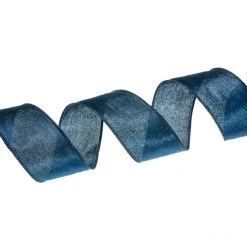 The Christmas Palace 2.5" X 10YD NAVY BLUE VELVET RIBBON SET OF 3 All About The Blues 7 The Christmas Palace 2.5