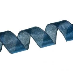 The Christmas Palace 2.5" X 10YD NAVY BLUE VELVET RIBBON SET OF 3 All About The Blues 6 The Christmas Palace 2.5