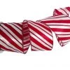 The Christmas Palace 2.5" X 10YD RED & WHITE PEPPERMINT RIBBON SET OF 3