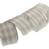 The Christmas Palace Ribbon & Bows 2.5" X 10YD GREY CHEVRON RIBBON SET OF 3