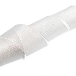 The Christmas Palace Ribbon & Bows 4" X 10YD WHITE SQUARED RIBBON SET OF 3