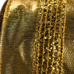 The Christmas Palace 2.5" X 10YD GOLD MESH RIBBON SET OF 3
