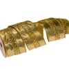 The Christmas Palace 2.5" X 10YD GOLD MESH RIBBON SET OF 3