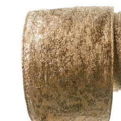 The Christmas Palace 4" X 10YD GOLD MESH RIBBON Ribbon & Bows