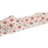 The Christmas Palace Ribbon & Bows 4" X 10YD WHITE, RED, & GREEN SNOWFLAKE RIBBON SET OF 3