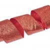 The Christmas Palace 4" X 10YD RED GLITTER RIBBON SET OF 3