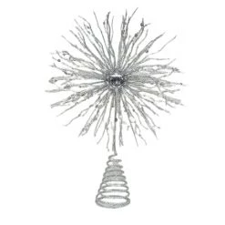 The Christmas Palace Angels & Toppers 12" SILVER SNOWFLAKE TREE TOPPER