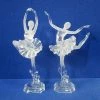 The Christmas Palace 12" ACRYLIC BALLERINA SET OF 2