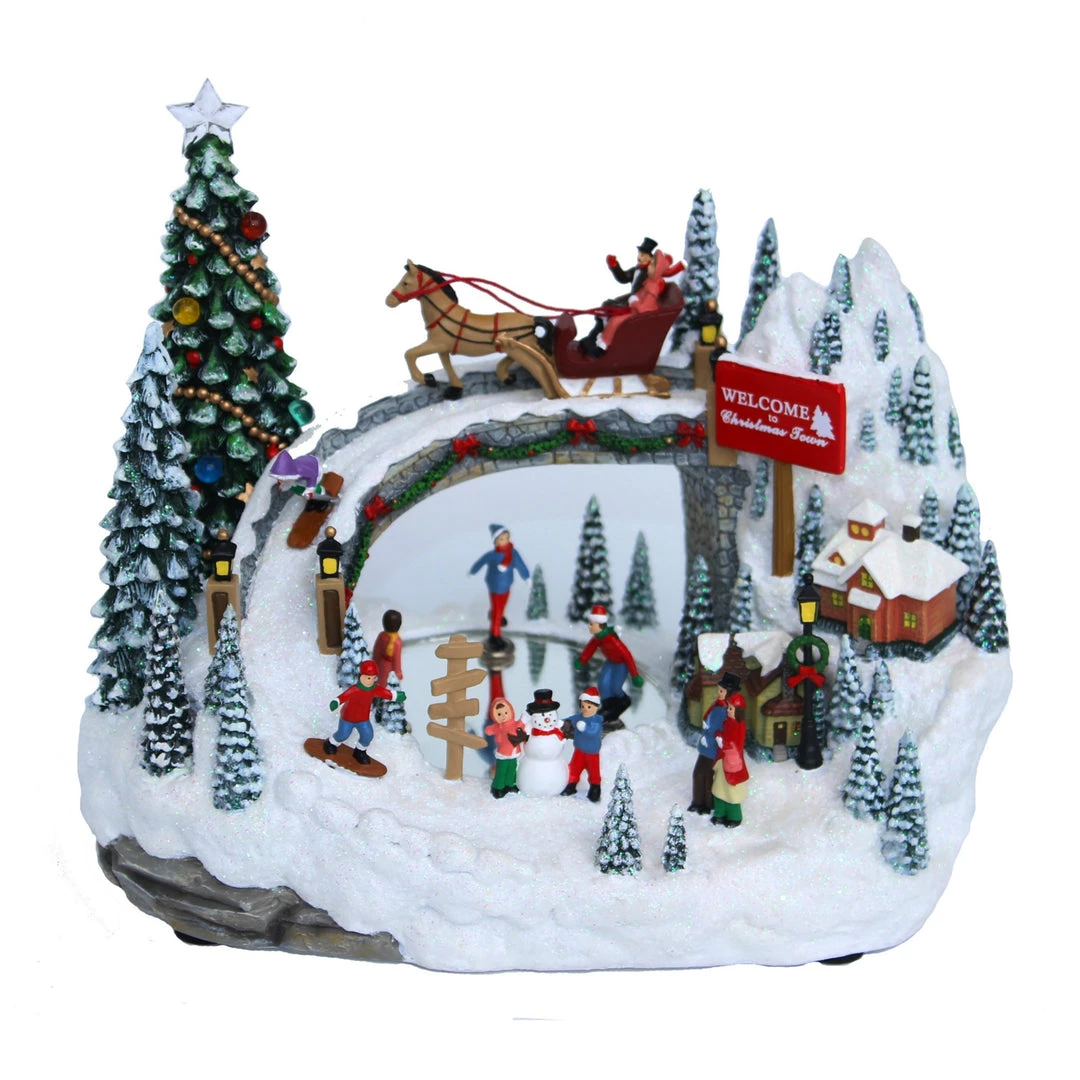 The Christmas Palace 7" ACRYLIC VILLAGE ANIMATED BATTERY OPERATED Animated Accessories 1 The Christmas Palace 7" ACRYLIC VILLAGE ANIMATED BATTERY OPERATED Animated Accessories