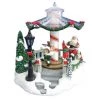 The Christmas Palace Animated Accessories 8" SANTA WITH BAND ROTATING FIGURINE BATTERY OPERATED