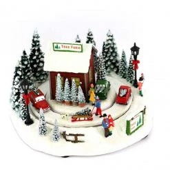 The Christmas Palace 7" ANIMATED FOREST VILLAGE