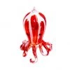 The Christmas Palace 4" ORANGE & WHITE OCTOPUS ORNAMENT SET OF 4