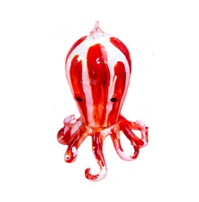 The Christmas Palace 4" ORANGE & WHITE OCTOPUS ORNAMENT SET OF 4 1 The Christmas Palace 4" ORANGE & WHITE OCTOPUS ORNAMENT SET OF 4