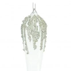 The Christmas Palace Christmas Ornaments 10" CRYSTAL BEADED ICICLE ORNAMENT SET OF 6 5 The Christmas Palace Christmas Ornaments 10