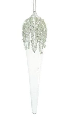 The Christmas Palace Christmas Ornaments 10" CRYSTAL BEADED ICICLE ORNAMENT SET OF 6 1 The Christmas Palace Christmas Ornaments 10" CRYSTAL BEADED ICICLE ORNAMENT SET OF 6