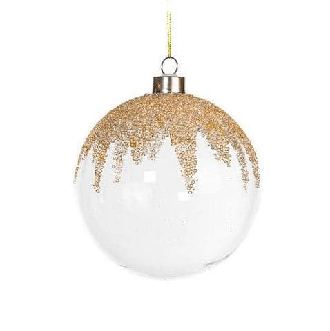 The Christmas Palace 5" CRYSTAL CHAMPAGNE ORNAMENT WITH BEADS SET OF 9 1 The Christmas Palace 5" CRYSTAL CHAMPAGNE ORNAMENT WITH BEADS SET OF 9