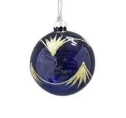 The Christmas Palace 3" MIDNIGHT BLUE ASSORTED ORNAMENT SET OF 12