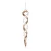 The Christmas Palace 7" SPIRAL ICICLE WITH GOLD SEQUIN ORNAMENT SET OF 12