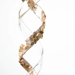 The Christmas Palace 11" SPIRAL ICICLE WITH GOLD GLITTER ORNAMENT SET OF 12 Christmas Ornaments 5 The Christmas Palace 11