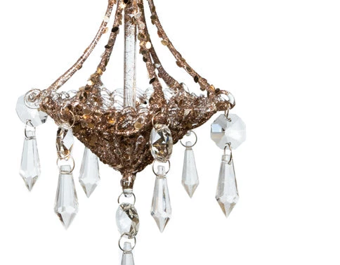 The Christmas Palace 8" CRYSTAL CHANDALIER SEQUINS ORNAMENT SET OF 2 2 The Christmas Palace 8" CRYSTAL CHANDALIER SEQUINS ORNAMENT SET OF 2