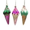 The Christmas Palace 6" ICE CREAM ASSORTED ORNAMENT SET OF 6