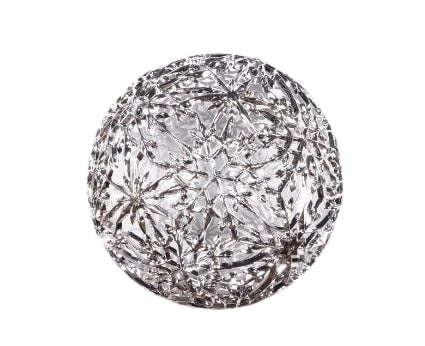 The Christmas Palace 8" SILVER SNOWFLAKE MATTE ORNAMENT SET OF 2 1 The Christmas Palace 8" SILVER SNOWFLAKE MATTE ORNAMENT SET OF 2