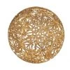 The Christmas Palace 8" GOLD SNOWFLAKE GLITTER ORNAMENT SET OF 2
